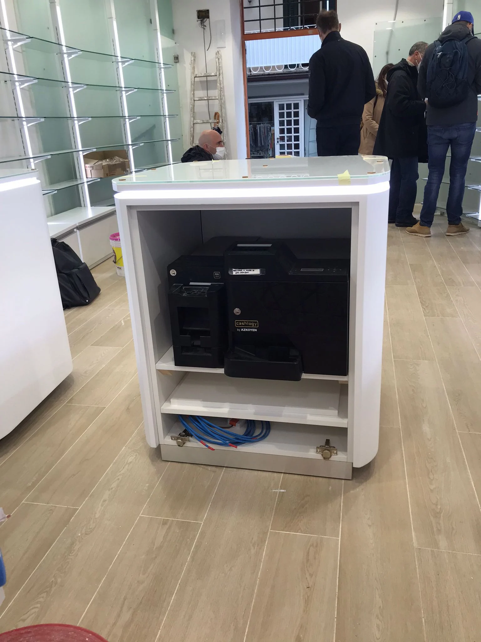 Dettaglio tecnico di progetto del banco ATIPICO